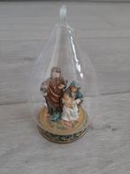 Jozef Maria Jezus kerstgroep in glas glazen bel bal, Ophalen, Gebruikt