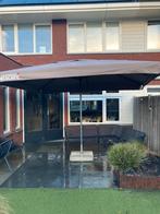 Horeca parasol 3x4 mtr met beton voet 85kg, Tuin en Terras, Ophalen, Zo goed als nieuw, 3 tot 4 meter, Parasolvoet