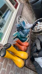 Groot antiek gietijzeren laarzenrek tuin decoratie + laarzen, Ophalen, Zo goed als nieuw