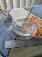 Persglazen eend die over een vijver kijkt zeep/ringen bakje, Antiek en Kunst, Antiek | Glas en Kristal, Ophalen