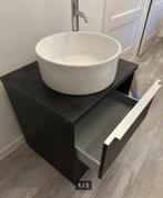 Wash basin with cabinet, Huis en Inrichting, Badkamer | Badkamermeubels, Ophalen, 50 tot 100 cm, Zo goed als nieuw, Minder dan 100 cm