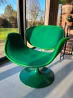 Mooie vintage Little Tulip fauteuil Artifort groen, Ophalen of Verzenden, Zo goed als nieuw, Hout