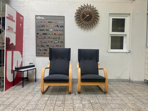Artek | Alvar Aalto | 401 | 4x, Huis en Inrichting, Fauteuils, Hout, Stof, Ophalen of Verzenden
