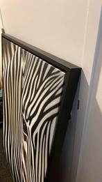 Canvas afbeelding Zebra in lijst 125x85 cm, Ophalen of Verzenden