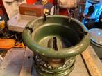 Donkergroen enaille petroleumstel kooktoestel, Ophalen of Verzenden