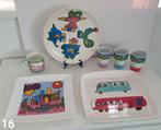 Diverse servies, bekers, mok en borden., Ophalen of Verzenden
