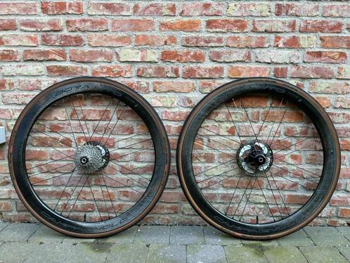 Campagnolo Bora WTO 45 disc wielset in perfecte staat!, Fietsen en Brommers, Fietsonderdelen, Zo goed als nieuw, Racefiets, Wiel