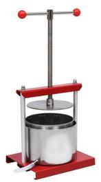 Fruitpers wijnpers juicer pers 6 Liter RVS GRATIS BEZORGD!, Verzenden, Nieuw