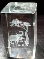 Glazen figuur onement olifant, Wild dier, Ophalen of Verzenden, Zo goed als nieuw, Beeldje of Figuurtje