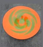 Retro Oranje Glazen Schaal, Ophalen of Verzenden