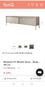 Gloednieuwe tv meubel fonQ / meubella (staat 1 dag 10 maart), Nieuw, 150 tot 200 cm, Minder dan 100 cm, 25 tot 50 cm