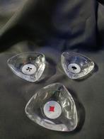 Asbak set Poker 60's Reims Frankrijk (3/4 stuks incompleet), Antiek en Kunst, Antiek | Glas en Kristal, Ophalen of Verzenden