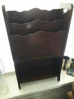 Vintage houten tijdschriftenrek krantenbak krantenhouder., Ophalen of Verzenden, Gebruikt