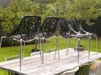 4 x Forest Design stoelen (zwart), Ophalen, Kunststof, Gebruikt, Zwart