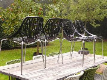 4 x Forest Design stoelen (zwart) beschikbaar voor biedingen