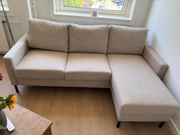 Beige hoekbank 