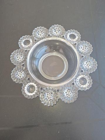 Zweedse Royal Krona kaarsenhouder. Glas. beschikbaar voor biedingen