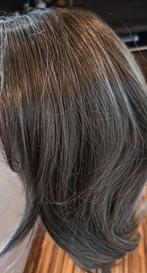 Mooie grijze pruik/haarwerk/wig 18 inch, Sieraden, Tassen en Uiterlijk, Uiterlijk | Haarverzorging, Ophalen of Verzenden, Nieuw