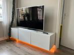 Besta TV-meubel wit met glasplaat, Ophalen, Gebruikt, 150 tot 200 cm, Minder dan 100 cm