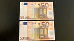 2 stuks €50,- Duisenberg - oplopende serienummers, Ophalen, Overige landen, 50 euro, Setje