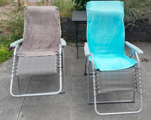 Ligstoelen verstelbaar, Tuin en Terras, Ligbedden, Gebruikt, Verstelbaar, Ophalen