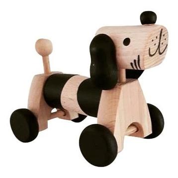 Houten buig hondje .  beschikbaar voor biedingen