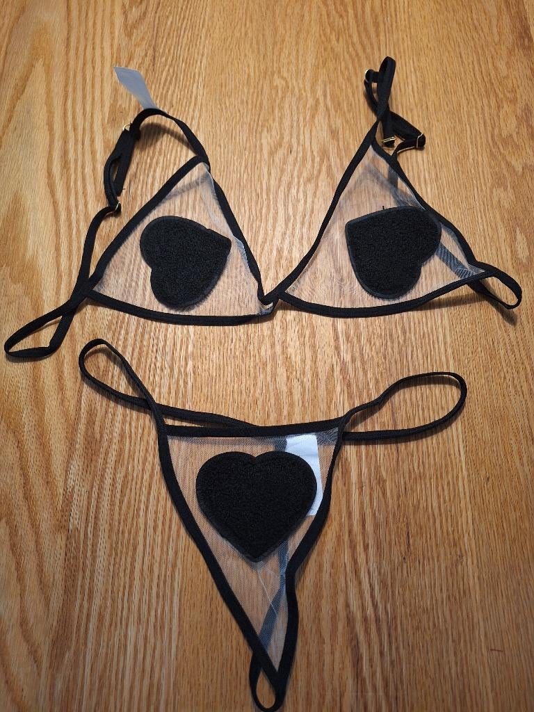 lingerie setje maat M, Kleding | Dames, Ondergoed en Lingerie, Verzenden, Zwart, Setje