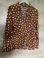 DIDI BRUIN STIPPEN BLOUSE, MAAT; L, Kleding | Dames, Bruin, Maat 42/44 (L), Didi, Ophalen of Verzenden