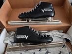 Zwarte dames schaatsen.Viking lage noren, Ophalen, Zo goed als nieuw, Noren, Viking