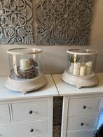 2 grote windlichten van rofra in de kleur beige, 50 tot 75 cm, Beige, Ophalen of Verzenden, Zo goed als nieuw