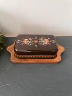 Vintage houten botervloot / kaasstolp handgemaakt Swiss Made, Ophalen of Verzenden, Nieuw