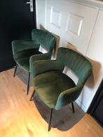 4 nette velvet stoelen, Huis en Inrichting, Fauteuils, Ophalen, Zo goed als nieuw, 75 tot 100 cm, 50 tot 75 cm