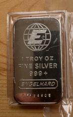 Te koop 2 engelhard fijn zilverbaar 1 troy oz, Postzegels en Munten, Edelmetalen en Baren, Ophalen of Verzenden, Zilver