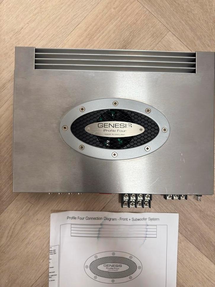 Genesis Profile Four Versterker Auto Audio zo goed als nieuw, Auto diversen, Autospeakers, Zo goed als nieuw, Ophalen