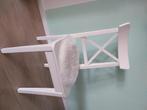 6 Ikea Ingolf eetkamerstoelen met lichte gebruikerssporen., Huis en Inrichting, Stoelen, Ophalen, Gebruikt, Wit, Brocante/Scandinavisch