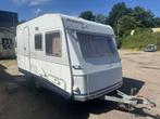 Dethleffs Family 420 T Met voortent, Caravans en Kamperen, Caravans, Schokbreker, Overige typen, Bedrijf, Treinzit