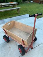 Houten bolderkar met trekstang, Caravans en Kamperen, Bolderkarren, Ophalen of Verzenden, Gebruikt