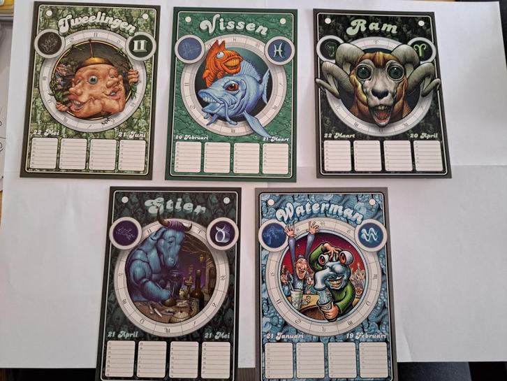 BOOMERANG CARDS/ 5 STUKS/ STERRENBEELD, Verzamelen, Ansichtkaarten | Themakaarten, Ongelopen, 1980 tot heden, Overige thema's