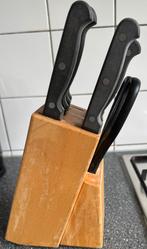 Messenblok Amefa 9-delig, Ophalen, Gebruikt, Rvs of Chroom, Bestekset