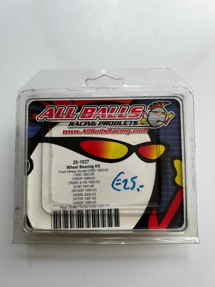 All Balls Wiellagers Voorwiel - 25-1027 Honda CR/CRF/CT/XR, Motoren, Tuning en Styling, Ophalen of Verzenden