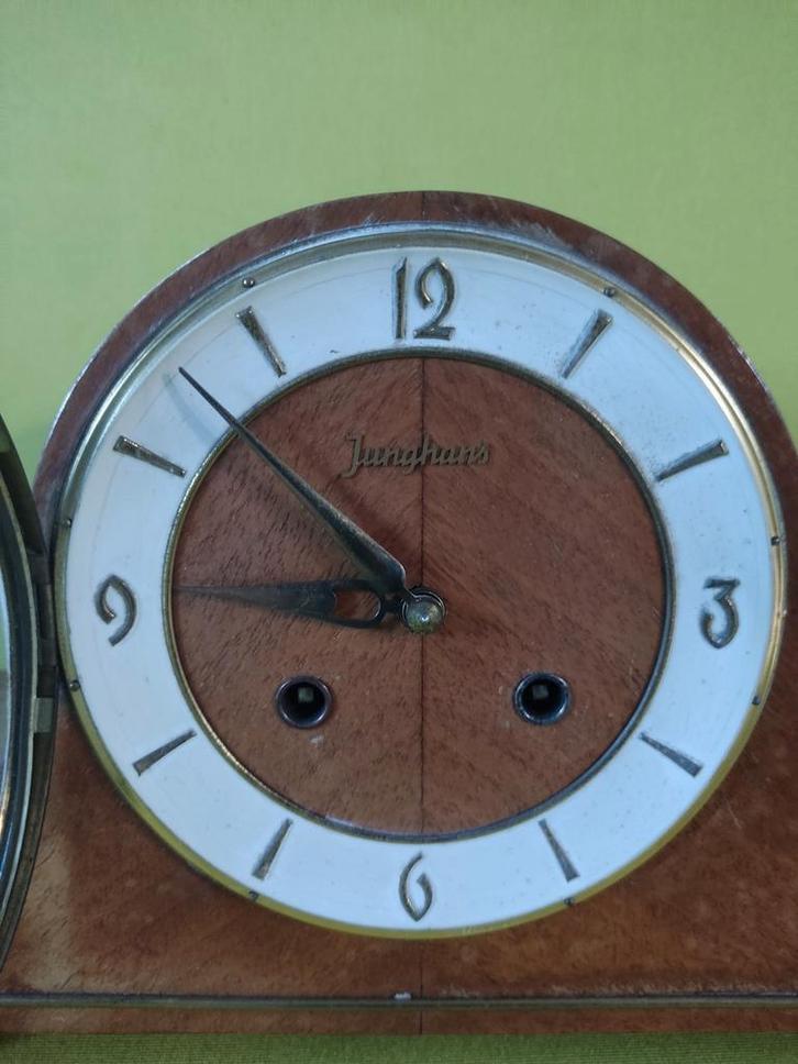 Junghans ATO-MAT Tafelklok uit de jaren 50, Antiek en Kunst, Antiek | Klokken, Ophalen of Verzenden