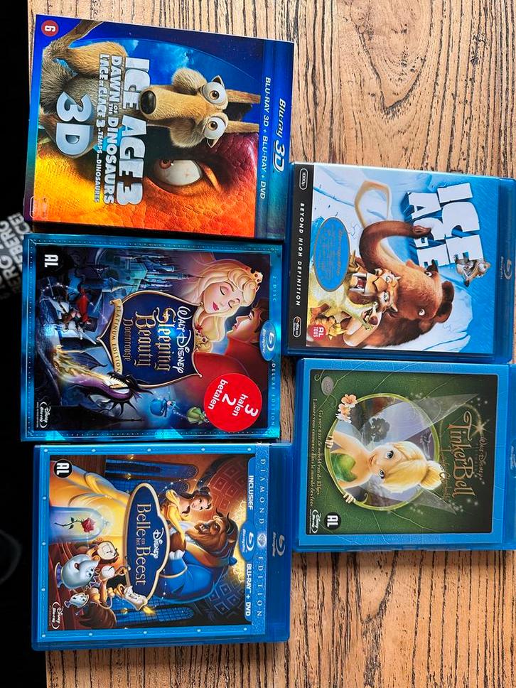 Disney Films DVD Blu-Ray Collectie, Cd's en Dvd's, Blu-ray, Zo goed als nieuw, Kinderen en Jeugd, 3D, Ophalen