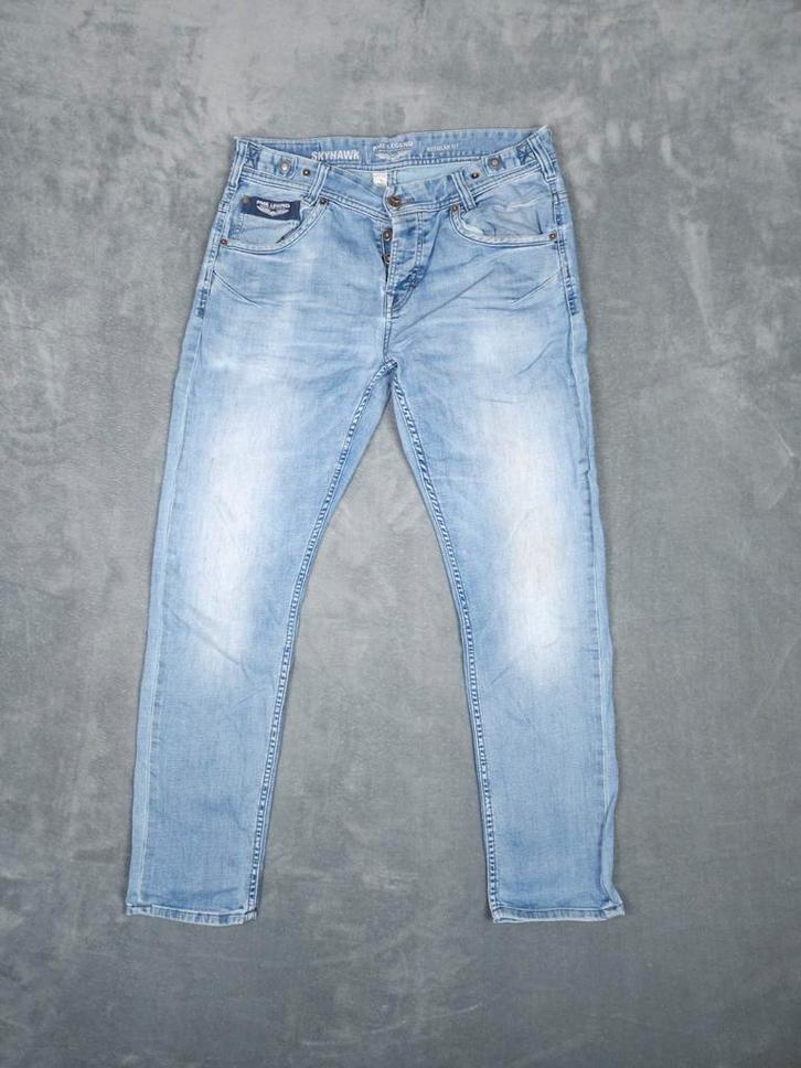 PME Legend Broek Skyhawk W34 L32 Regular Fit Lichtblauw Jean, Kleding | Heren, Spijkerbroeken en Jeans, Zo goed als nieuw, W33 - W34 (confectie 48/50)