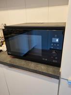 Zwart Moderne Combi Oven LG, Hete lucht, Vrijstaand, Minder dan 45 cm, Zo goed als nieuw