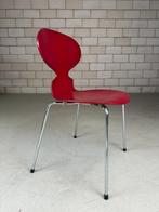 Fritz Hansen Ant chair rood (voorraad 6), Huis en Inrichting, Stoelen, Ophalen, Gebruikt, Vintage, X