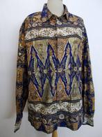 Prachtige batik print blouse met hele mooie knopen! XL, Blauw, Zo goed als nieuw, Maat 46/48 (XL) of groter, Verzenden