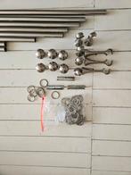 Gordijnroede / gordijnroedes - Compleet met accessoires, Ophalen, Grijs, Modern