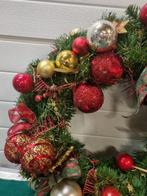 deurkrans groot kerst goud/rood / groen, Diversen, Kerst, Ophalen of Verzenden