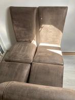 4 landelijke eetkamerstoelen, Huis en Inrichting, Stoelen, Ophalen, Gebruikt, Bruin, Landelijk