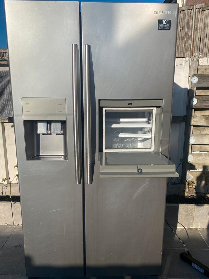 Samsung kolekast, grijs, Witgoed en Apparatuur, Koelkasten en IJskasten, Gebruikt, Met aparte vriezer, 200 liter of meer, 160 cm of meer